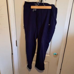 Figs Yola Skinny Scrub Pants Navy Small Petite